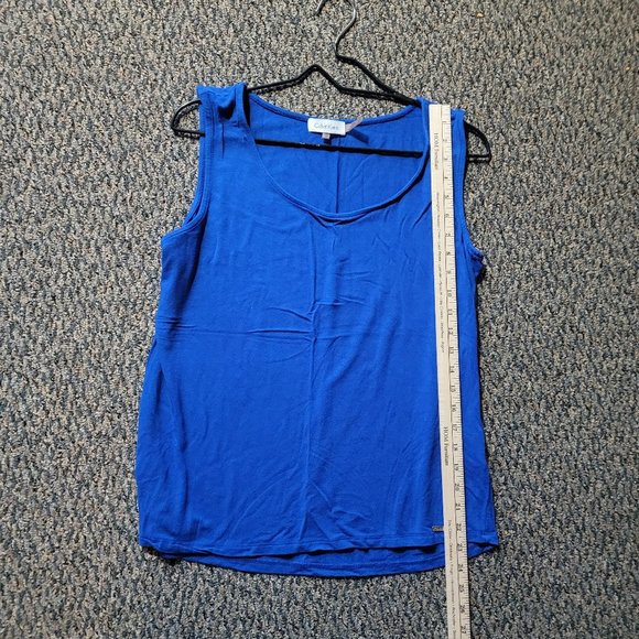 Calvin Klein Soft Cobalt Blue Tank Top Size XL - Picture 5 of 6